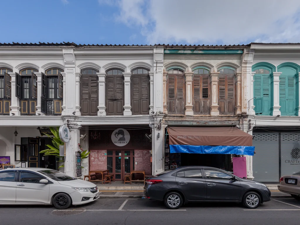 Sino-Portuguese shophouses in Phuket Old Town